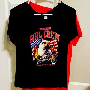 “Weekend Girl Crew” graphic tee shirt